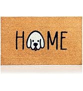 Home Dog - 17"x29" - Coir Door Mat with Heavy Duty Backing - Welcome Mats for Entryway, Porch - A...