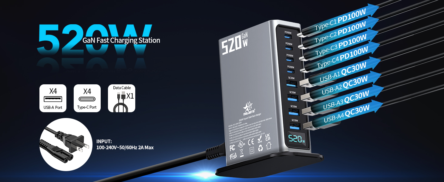 520W fast charge