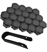 Icyfond 20PCS Car Lug Nut Covers, 19mm Hexagonal Wheel Lug Nut Covers, Scratch-resistant Rust-Pro...