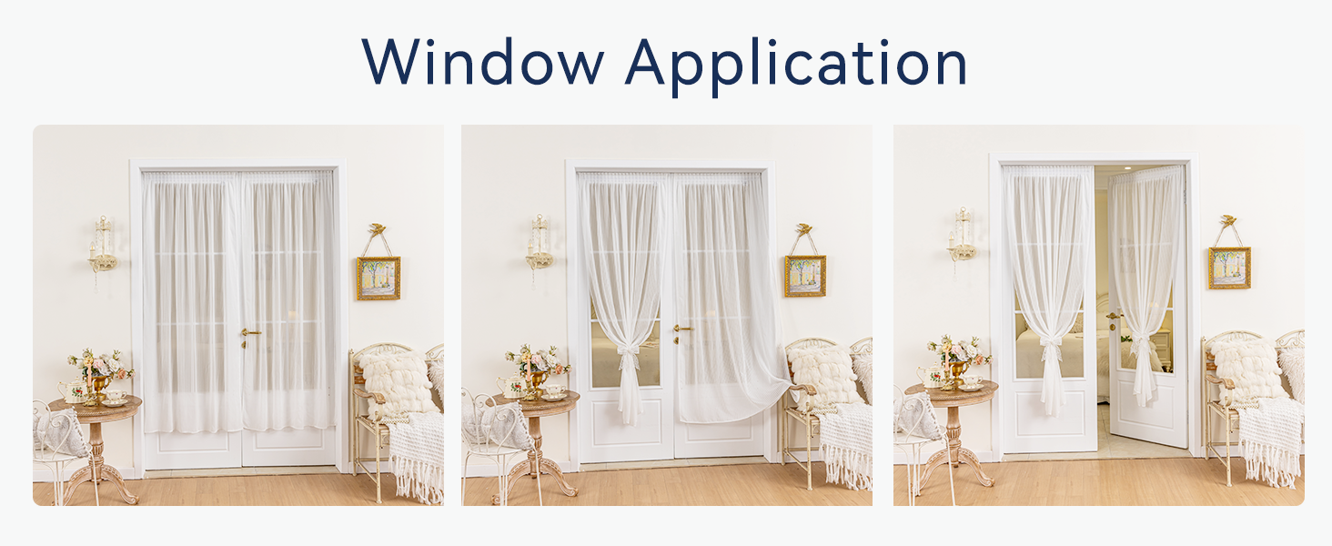 semi sheer curtains