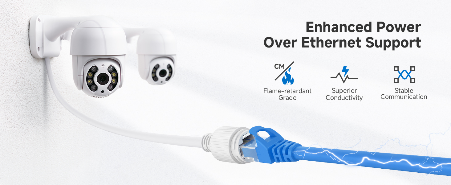 Cat 6 ethernet cable with 24 AWG copper wire for high-speed connectivity