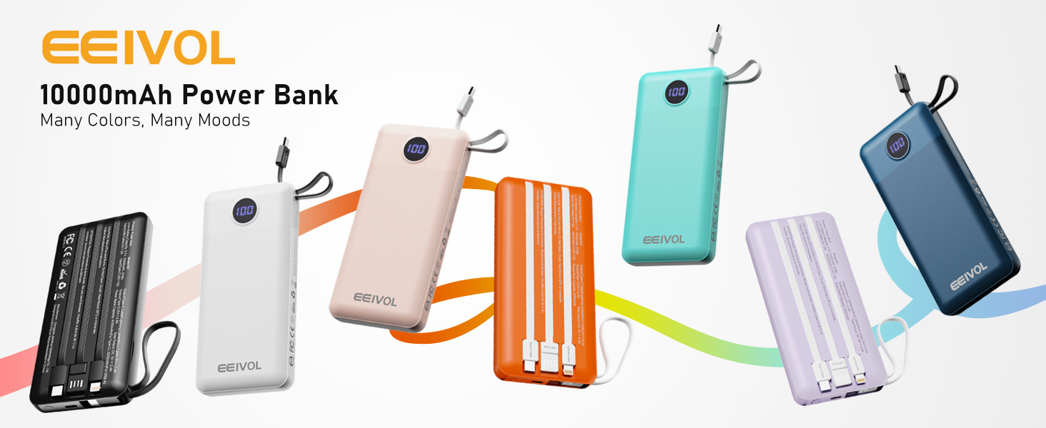10000mAh power bank Various colors