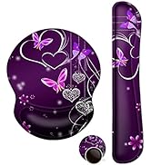 ArtSo Upgraded Wrist Rest Support for Mouse Pad &amp; Keyboard, Ergonomic Gel Mousepad Non-Slip Rubbe...