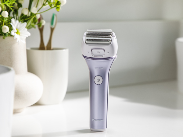ladies shaver sitting on top of a bathroom counter