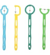 4 PCS Tongue Trainer,Oral Muscle Training Tool Portable Tongue Exerciser for Kids Tongue Tip Trai...