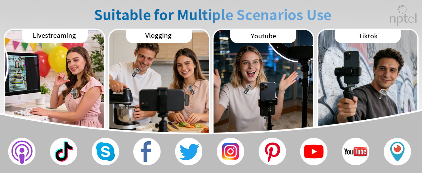 Suitable for Livestreamer, Vlogger, Youtuber, Tiktoker