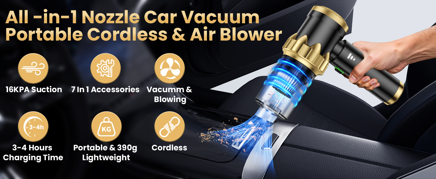 Car Vacuum Portable Cordless