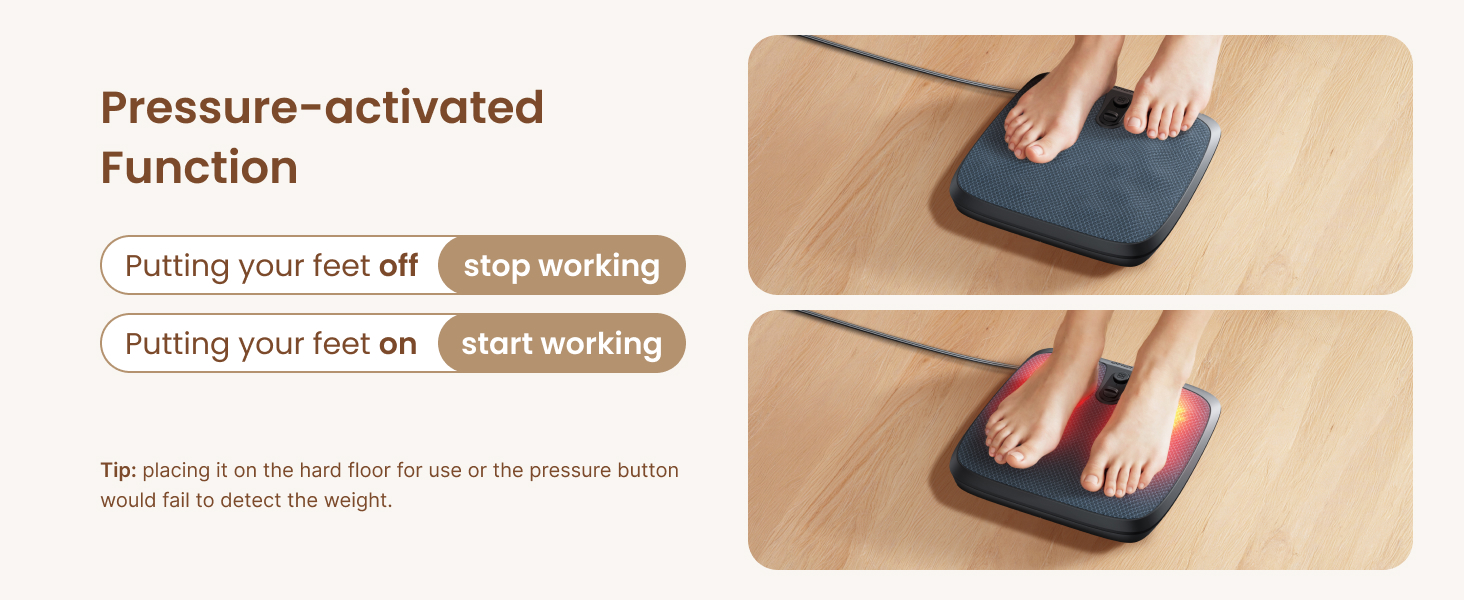 easy to use, heated foot massager