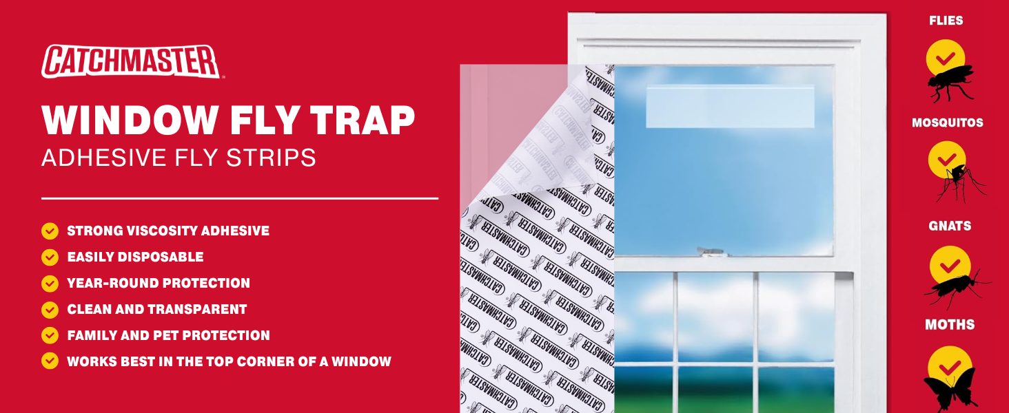 window fly trap adhesive fly strips 