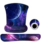 Ergonomic Mouse Pad with Wrist Support Gel, DINKY Upgraded Keyboard Wrist Rest Pad Set, Lovely Co...