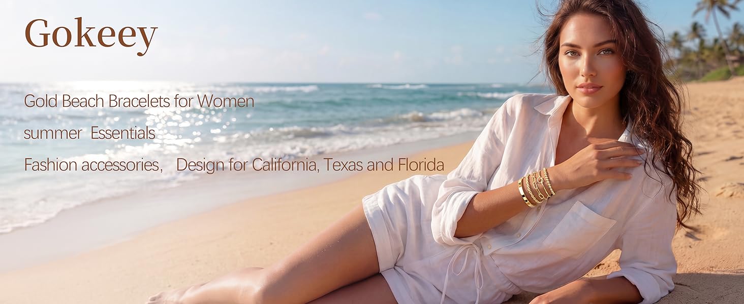 gold beach bracelets