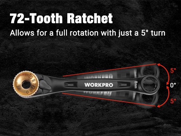 WORKPRO 34-piece 1/4" Mini Ratchet Wrench and Socket Bit Set