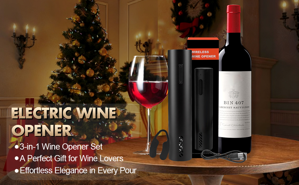 Wine Opener Electric Bottle Set Openers New Home Automatic Charging Base Best Sellers Gift