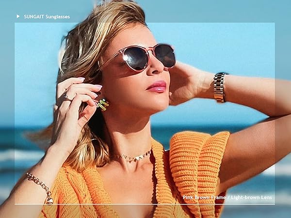 pink brown sunglasses womens