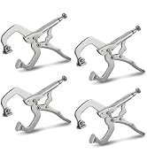 WORKPRO 4-Piece 6" Locking C-Clamp with Swivel Pads Set, Heavy Duty Adjustable Vise Grip Pliers, ...
