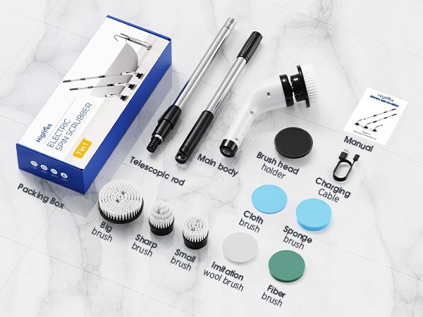 small cleaning brush cordless spin scrubber bathroom scrubber cordless shower cleaner spray