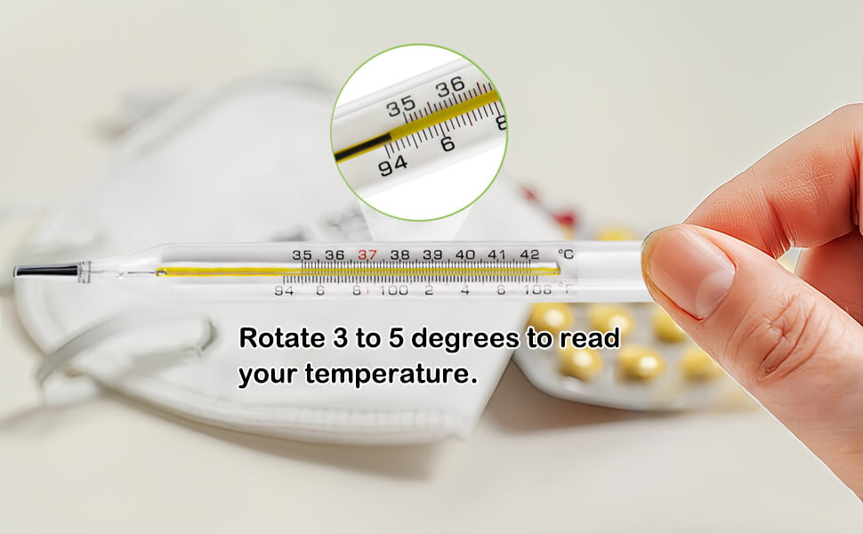 oral mercury thermometer in fahrenheit for adults