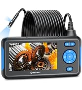 Industrial Endoscope Borescope Inspection Camera with Light, Dual Lens Snake Drain Bore Scople Di...