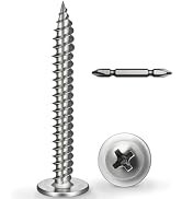 BNUOK #8 x 1-1/2 Inch Wood Screws Phillips Modified Truss Head Stainelss Steel 410 Self Tapping M...