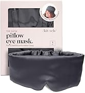 Kitsch Satin Sleep Mask - Eye Mask for Sleep, Softer Than Silk Satin Sleeping Mask Blindfold and ...