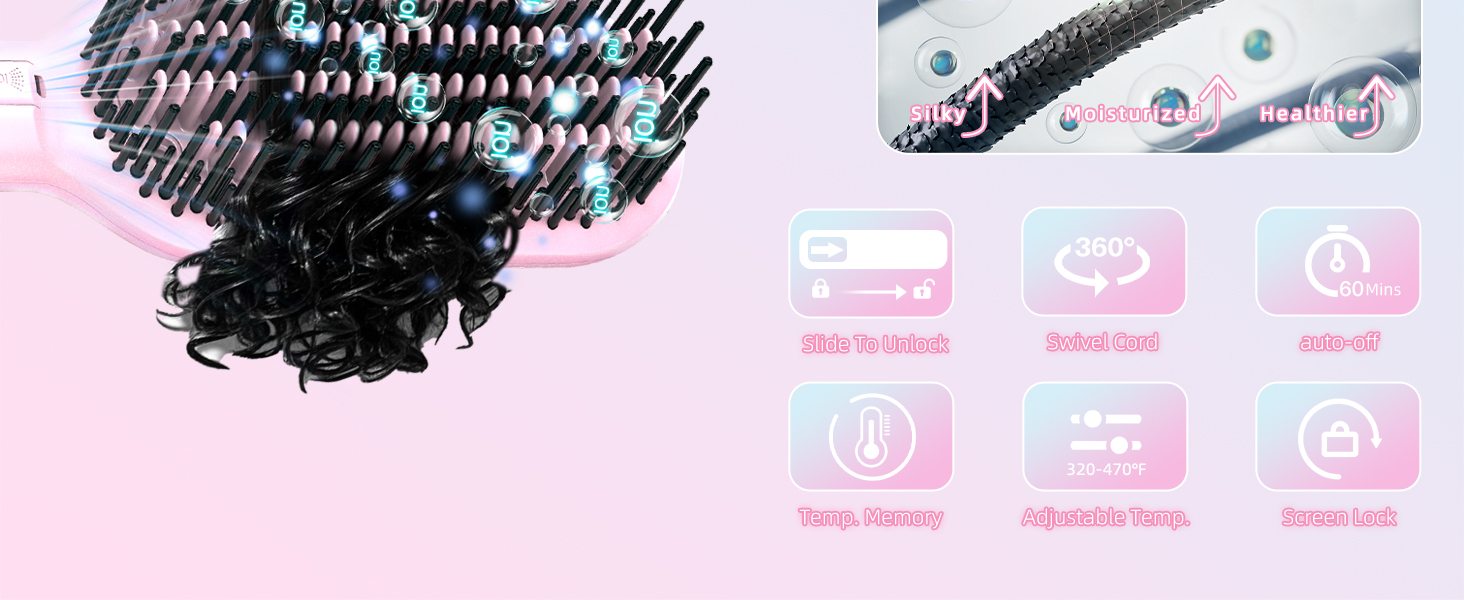 B071 hair straightener brush