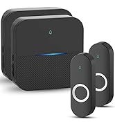 AIDA Lighted Wireless Doorbell, Home Waterproof Doorbell 1,000ft Range, 5 Volume Levels with 58 D...