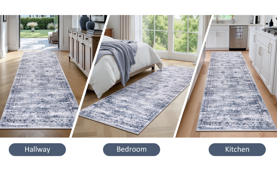 Grey Blue Area Rug