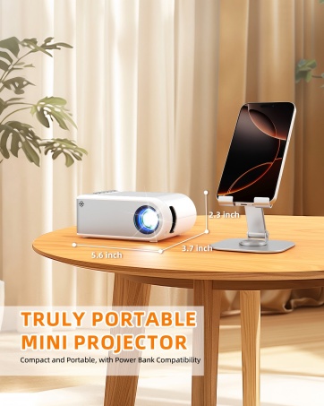 Mini Projector with WiFi and Bluetooth