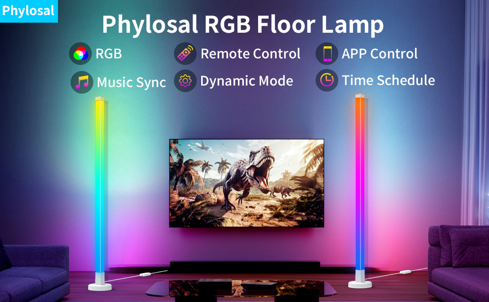 Color Changing Bedside Floor Lamp