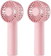 Edvision 2Pack Mini Handheld Fan, Powerful Portable Fan 3 Speeds, USB Rechargeable Small Hand Fan...