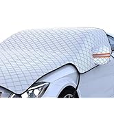 Bawkars Car Windshield Cover, 91"x98" Heavy Duty Hail Protector Car Cover, Waterproof Windproof D...