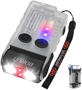 BORUIT V20 LED Small Powerful EDC Flashlight with Clip,180°Head Swivels,1000LM USB C Rechargeable...