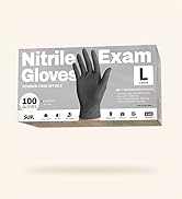SUP Powder-Free Nitrile Exam Gloves, 100 Count, Food Safe Latex-Free Medical Non-Sterile Cooking ...