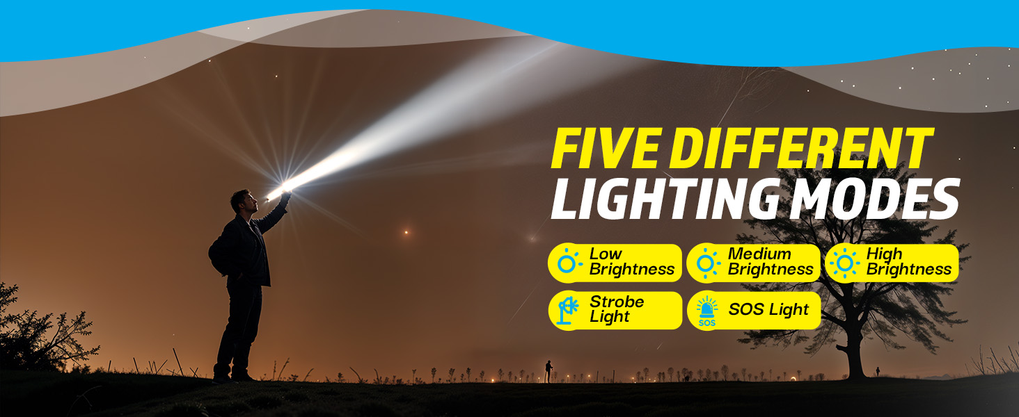 Flashlight pack rechargeable flashlight tactical flashlight bright flashlight 