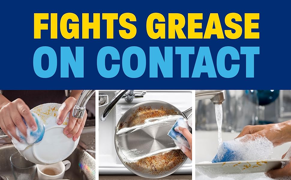 Fights grease on contact.