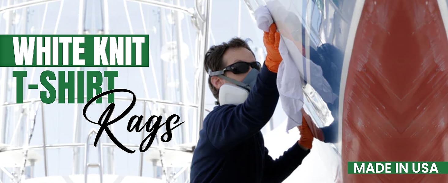 SupremePlus Recycled White Knit T-Shirt Cleaning Rags are ideal for all your cleaning needs.