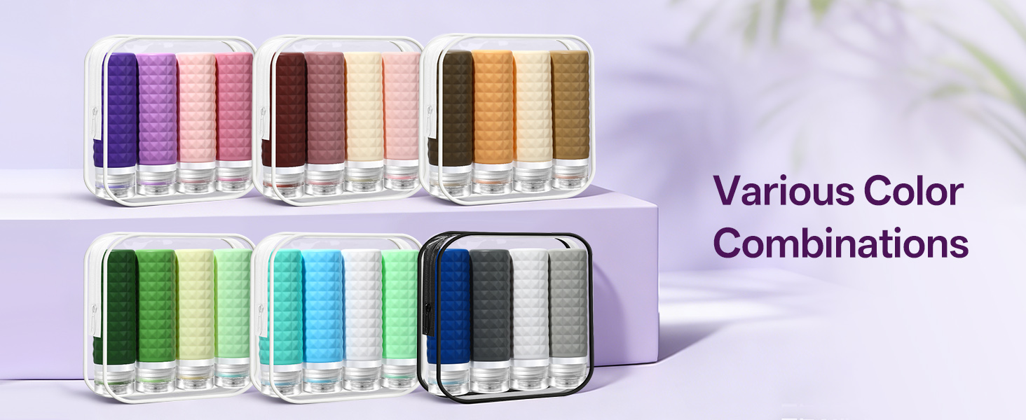 travel bottles for toiletries travel size containers silicone squeezable containers shampoo bottles