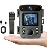 ArzzuNiu Mini Trail Camera Night Vision 32MP 1080P Game Camera with Night Vision Motion Activated...