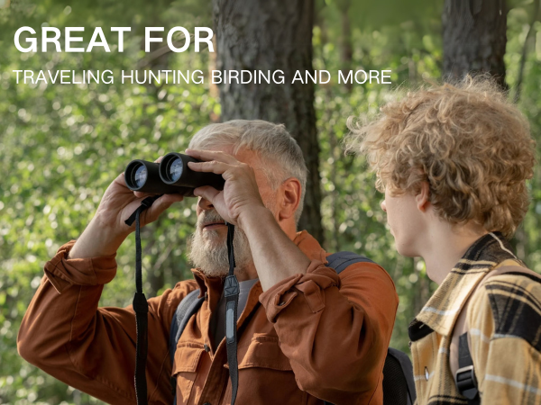 Lightweight Waterproof Binoculars for Hunting Bird Watching Travel Cruise