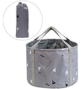 24L Collapsible Foot Bath Basin for Soaking Men Large Feet, Portable Foot Soak Tub Water Bucket f...