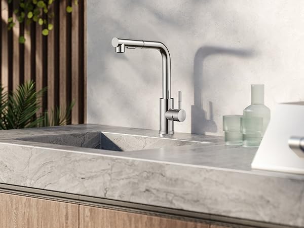 Kitchen Faucet with Pull Down Sprayer