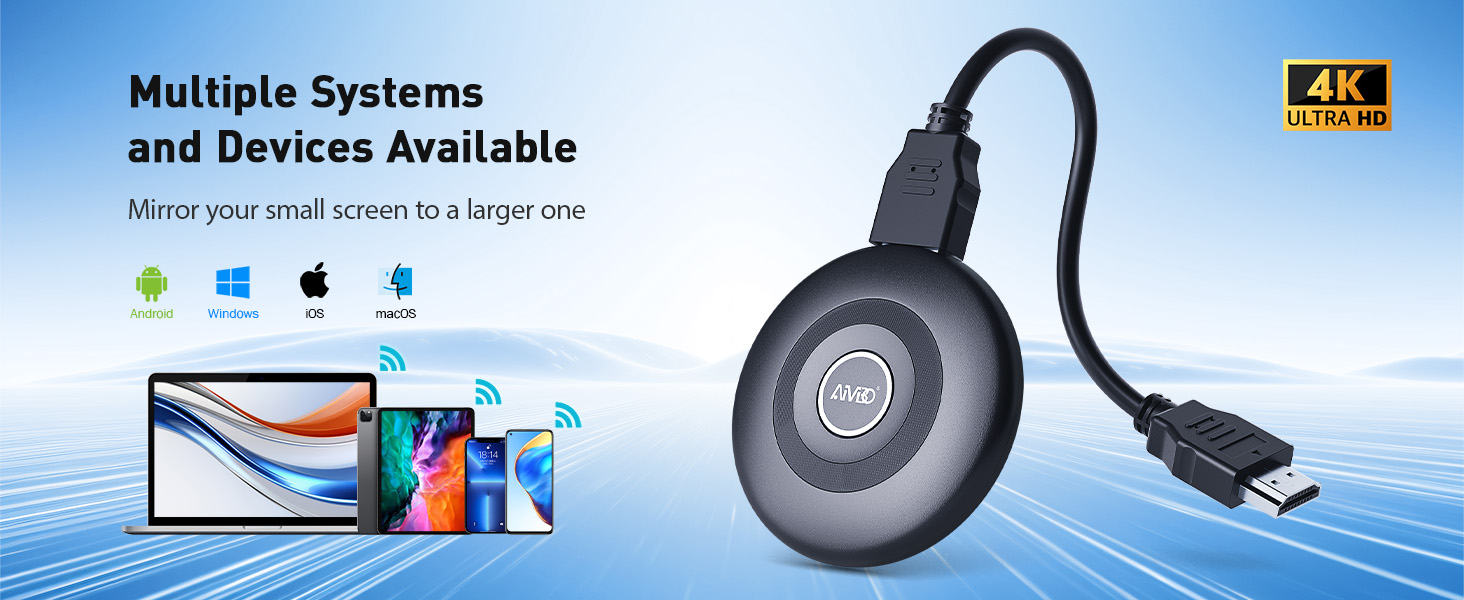 Wireless HDMI Dongle Adapter 4K