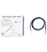 Yitouniu Tuya WiFi Smart Temperature Sensor Controller, 4-Channel 85-250V Relay Switch, Remote Vo...