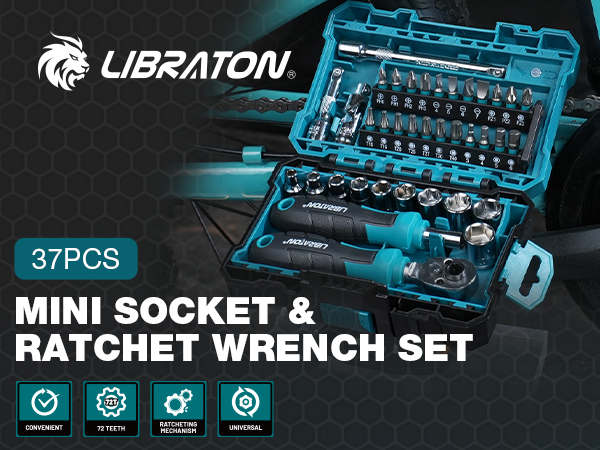 Mini Socket &amp; Ratchet Wrench Set 37PCS