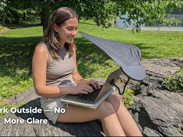 Work Outside in the park no more sun glare