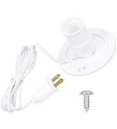 Blow Mold Light Cord Kit with Fused Switch - Universal E27/E26 Bulb Socket Replacement for Holida...