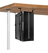 FEYRUN Under Desk PC Mount with Anti-Scratch Sponge, Adjustable CPU Holder Bracket for Computer T...