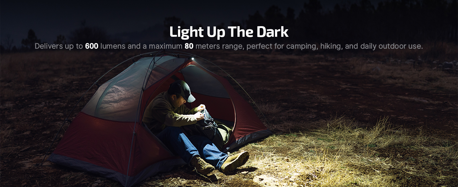 600 lumens White Light