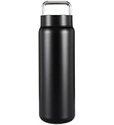 DEQIANG 24oz Tumbler with Handle and Lid, Travel Mug Water Tumbler, Steel Insulated Tumbler, Vacu...