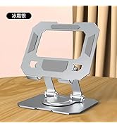 YTDSUP Tablet Stand for iPad, 360° Rotating Desktop Holder, Carbon Steel Adjustable Foldable Desk...